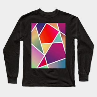 Colorblock Gradients Long Sleeve T-Shirt